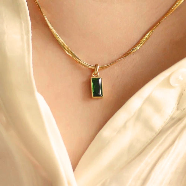 Maeve Baguette Pendant
