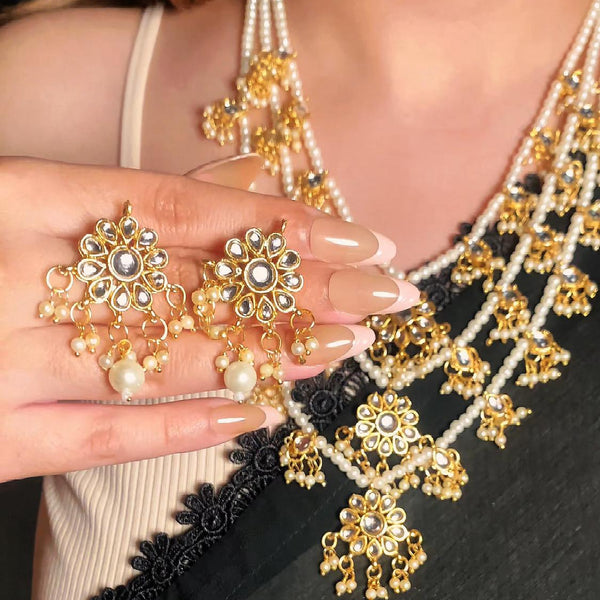 Pearl Kundan Set