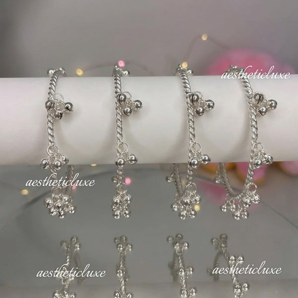 Silver Kashmiri Ghungroo Bangles