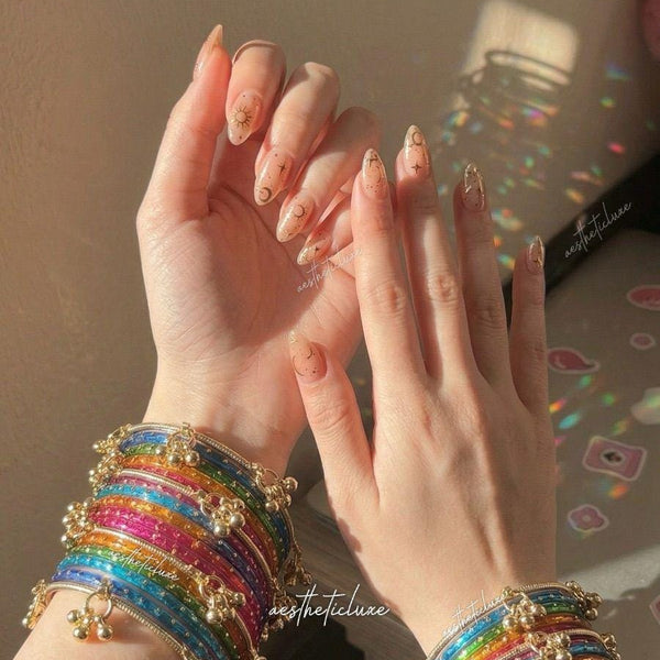 Multicolor Kashmiri Ghungroo Bangles Set | Ghungroo Gold Bangles | Rainbow Glass Bridal Churiya | Trending Raindrop Bangles