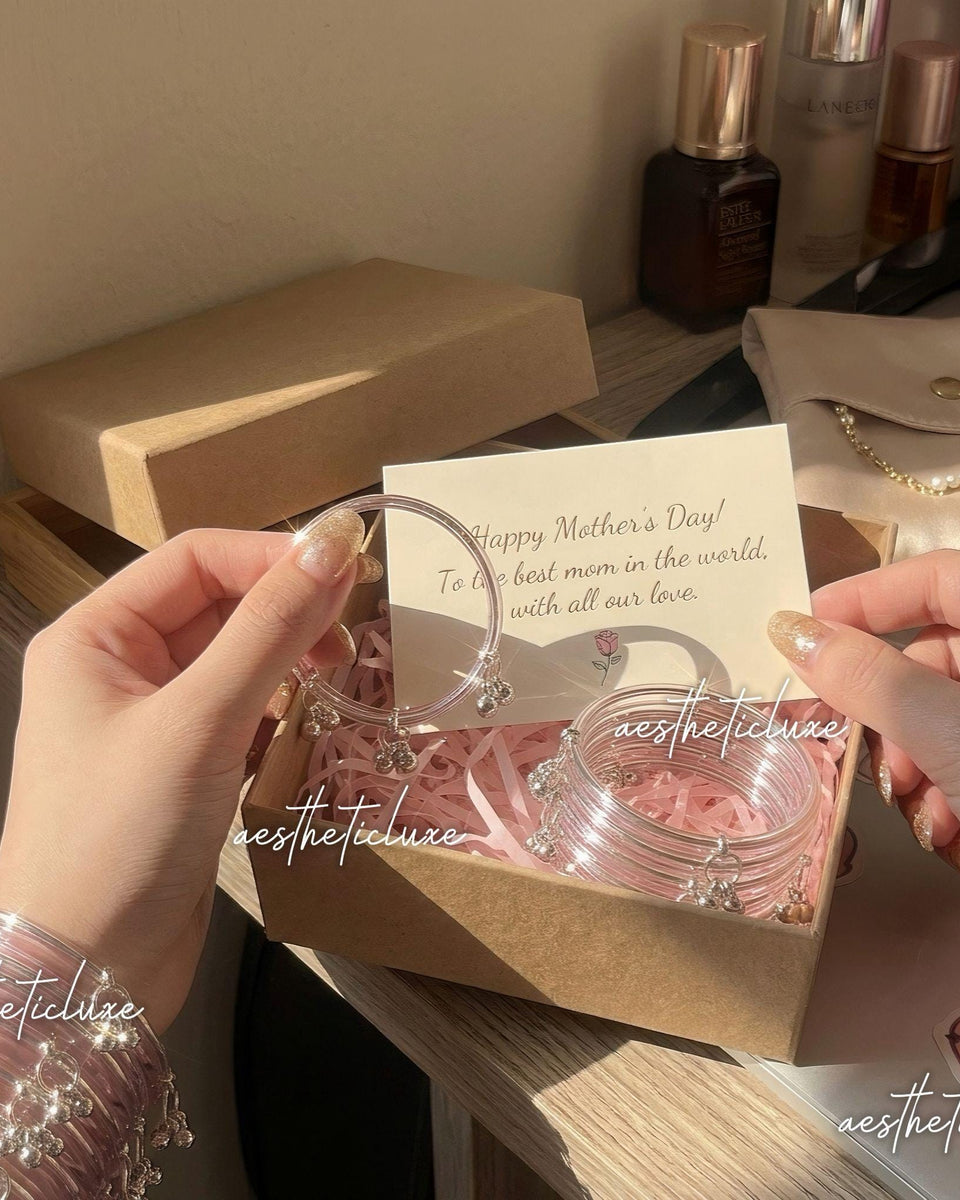 Pink Jelly Glass Bangles | Kashmiri Ghungroo Bangles | Trending Glass Bangles | Jelly Bangle's Gift for Mother's Day | Mothers Day Gift