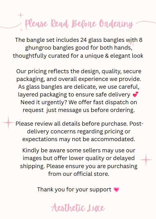Pink Kashmiri Ghungroo Bangles Set | Bridal Churiya | Gold and Silver Ghungroo Bangles | Trending Pink Glass Raindrop Bangles